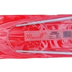 Спицы для вязания круговые Maxwell Red (Тефлон) 5,5 мм 80 см